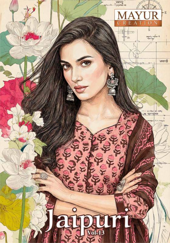 Mayur jaipuri vol-13 Kurti exporters in Bangalore